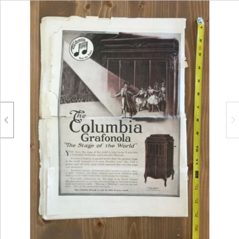 Antique Needlecraft Homemaker Newspaper 1917 Early Advertising Fashion History